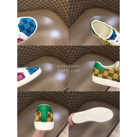 Gucci Canvas Ribbon Casual Sneakers For Men And Women 