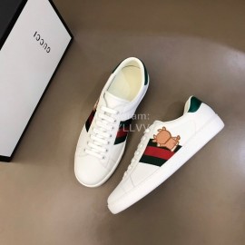 Gucci Cowhide Casual Lace Up Sneakers For Men And Women 