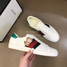 Gucci Cowhide Casual Lace Up Sneakers For Men And Women 
