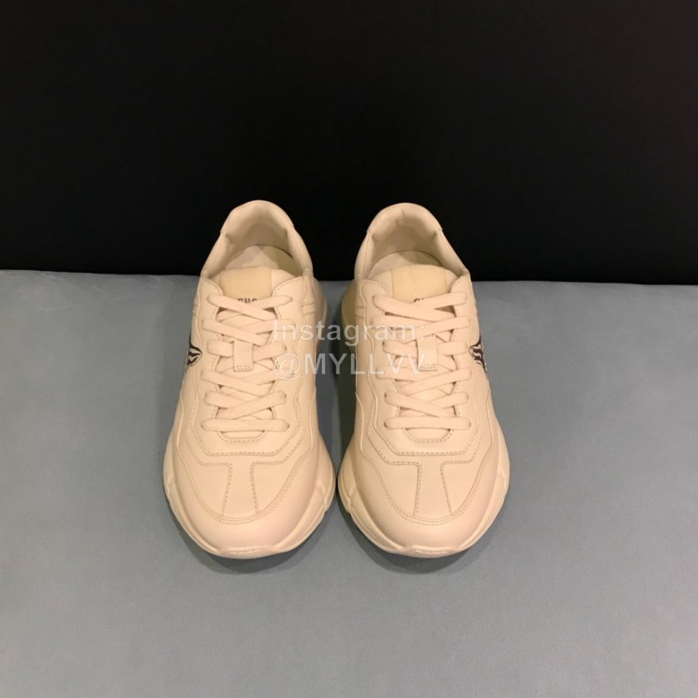 Gucci Cat Printed Thick Soled Sneakers For Men And Women 