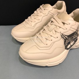 Gucci Cat Printed Thick Soled Sneakers For Men And Women 