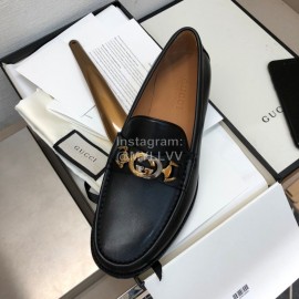 Gucci Calf Leather Business Loafers For Men Black