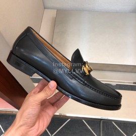 Gucci Calf Leather Business Loafers For Men Black