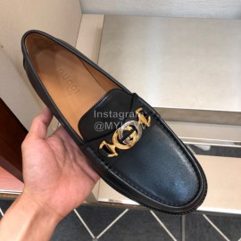Gucci Calf Leather Business Loafers For Men Black