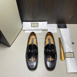 Gucci Calf Leather Horsebit Business Loafers For Men 
