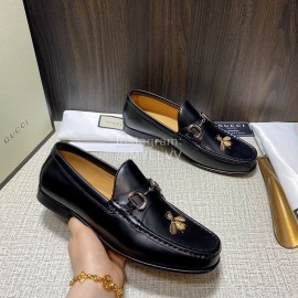 Gucci Calf Leather Horsebit Business Loafers For Men 