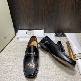 Gucci Calf Leather Horsebit Business Loafers For Men 