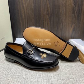 Gucci Calf Leather Horsebit Business Loafers For Men 