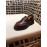 Gucci Classic Calf Leather Horsebit Business Loafers For Men Reddish Brown