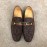 Gucci Cowhide Ribbon Casual Loafers For Men Coffee
