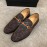 Gucci Cowhide Ribbon Casual Loafers For Men Coffee