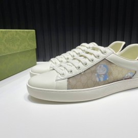 Gucci White Mesh Cowhide Casual Sneakers For Men And Women