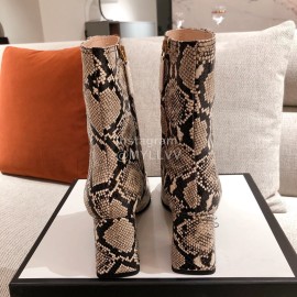 Gucci Autumn Winter Leather High Heeled Short Boots For Women