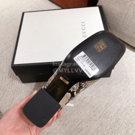 Gucci Autumn Winter Leather High Heeled Short Boots For Women