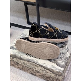 Gucci Autumn Winter Warm Casual Shoes For Women Black