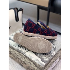 Gucci Autumn Winter Warm Casual Shoes For Women Dark Blue