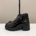 Gucci Autumn Winter New Zipper Side High Top Shoes Black