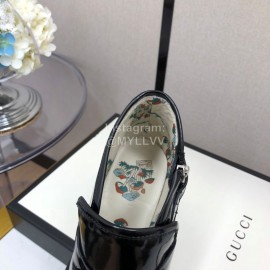 Gucci Autumn Winter New Zipper Side High Top Shoes Black