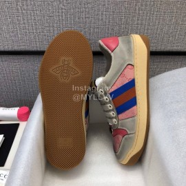 Gucci Classic Calf Leather Couple Casual Shoes