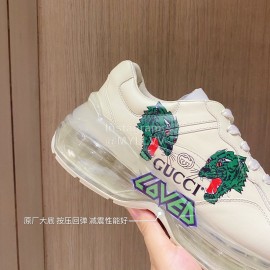 Gucci Calf Thick Sole Air Cushion Couple Sneakers