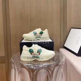Gucci Calf Thick Sole Air Cushion Couple Sneakers