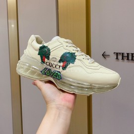 Gucci Calf Thick Sole Air Cushion Couple Sneakers