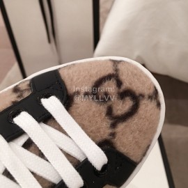 Gucci Classic Soft Sheepskin Casual Shoes For Men And Women Coffee