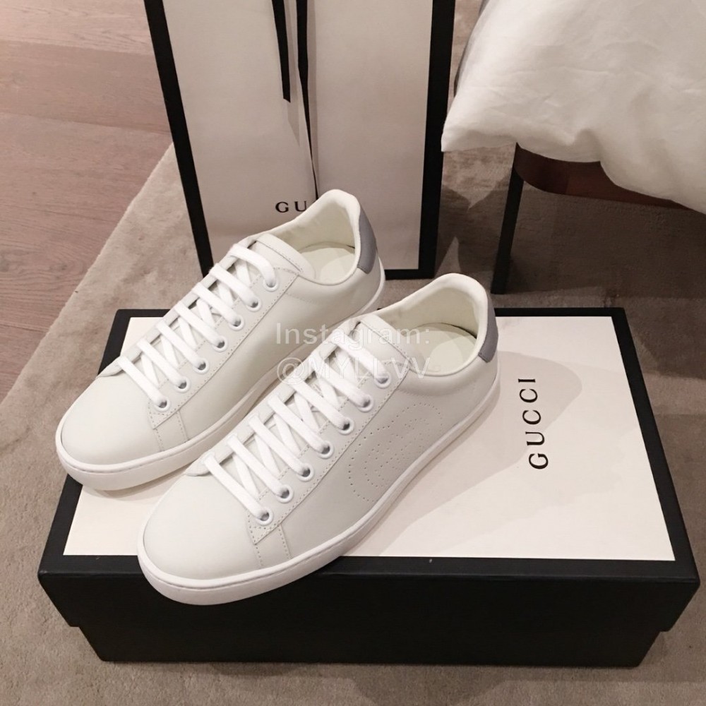 Gucci Classic Soft Sheepskin Casual Shoes For Men And Women Gray