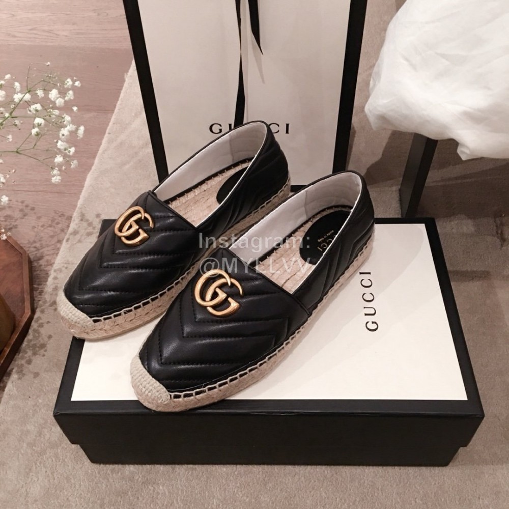 Gucci Fashion Black Woven Casual Shoes For Women