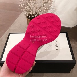 Gucci Classic Printed Thick Soles Sneakers For Women Brown