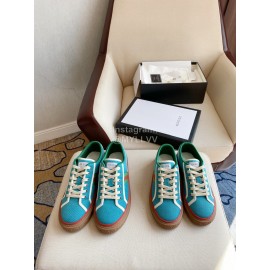 Gucci 1978 × Disney Series Canvas Shoes For Men And Women Blue