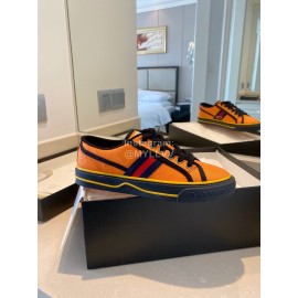 Gucci 1979 × Disney Series Canvas Shoes For Men And Women Orange