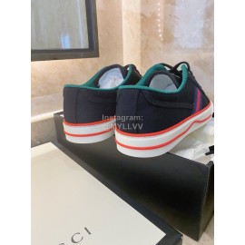 Gucci 1980 × Disney Series Canvas Shoes For Men And Women Dark Blue