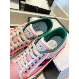 Gucci 1983 × Disney Series Pink Canvas Shoes For Men And Women