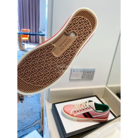 Gucci 1983 × Disney Series Pink Canvas Shoes For Men And Women