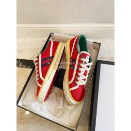 Gucci 1984 × Disney Series Red Canvas Shoes For Men And Women