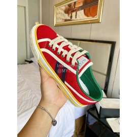 Gucci 1984 × Disney Series Red Canvas Shoes For Men And Women