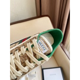 Gucci 1987 × Disney Series Coffee Canvas Shoes For Men And Women