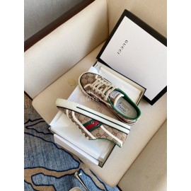 Gucci 1987 × Disney Series Coffee Canvas Shoes For Men And Women