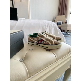 Gucci 1987 × Disney Series Coffee Canvas Shoes For Men And Women