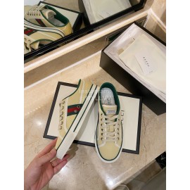Gucci 1988 × Disney Series Canvas Shoes For Men And Women Khaki