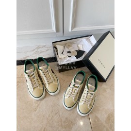 Gucci 1988 × Disney Series Canvas Shoes For Men And Women Khaki