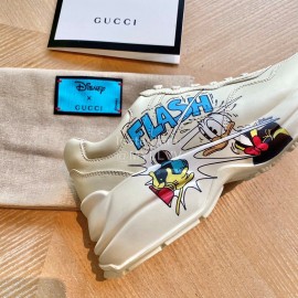 Gucci Classic Rhyton Printed Sneakers For Men And Women