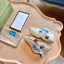 Gucci Classic Rhyton Printed Sneakers For Men And Women