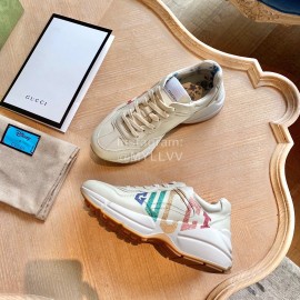 Gucci Classic Letter Printed Rhyton Sneakers For Men And Women