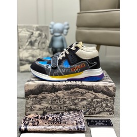 Gucci Calfskin Mesh Sneakers For Men And Women