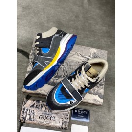 Gucci Calfskin Mesh Sneakers For Men And Women