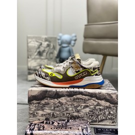 Gucci Calfskin Mesh Fashion Sneakers For Men And Women