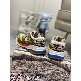 Gucci Calfskin Mesh Fashion Sneakers For Men And Women