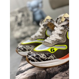 Gucci Calfskin Mesh Fashion Sneakers For Men And Women